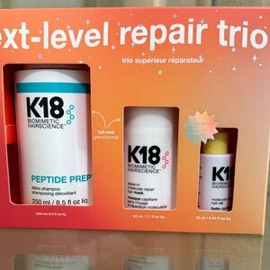 K18 Next-Level Repair Trio Hair Treatment Set – White